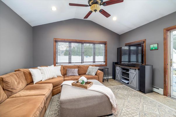 Interior, Living room, Recessed Lighting