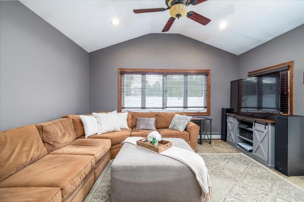 Interior, Living room, Recessed Lighting