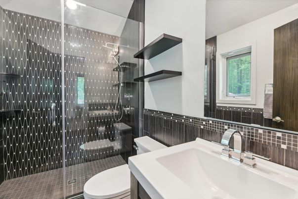 Bathroom, Glass Shower, Interior