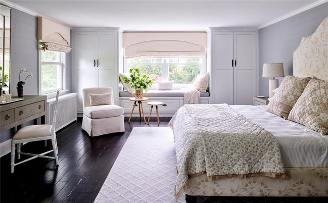 Bedroom, Interior, Wood Texture Flooring