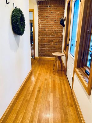 Interior, Stone Walls, Wood Texture Flooring