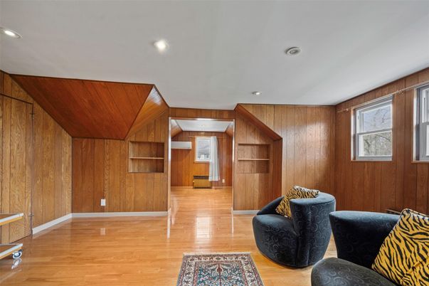 Empty room, Interior, Recessed Lighting, Wooden Ceilings, Wood Texture Flooring, Wooden Walls