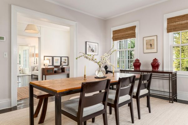 Dining room, Interior, Wood Texture Flooring