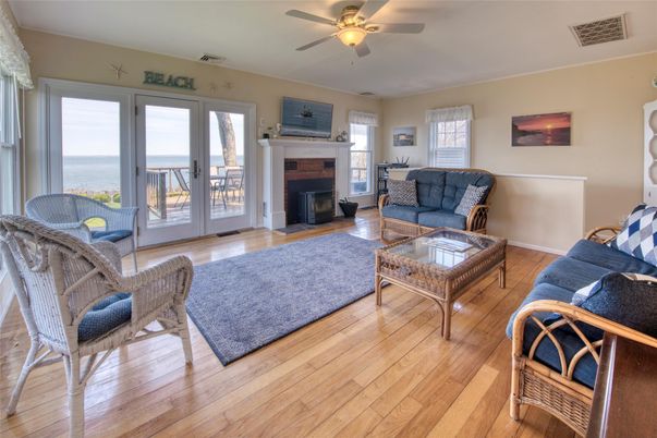Fireplace, Interior, Living room, Water, Wood Texture Flooring