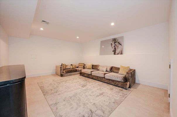 Interior, Living room, Recessed Lighting