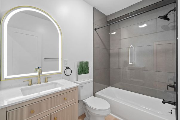 Bathroom, Glass Shower, Interior