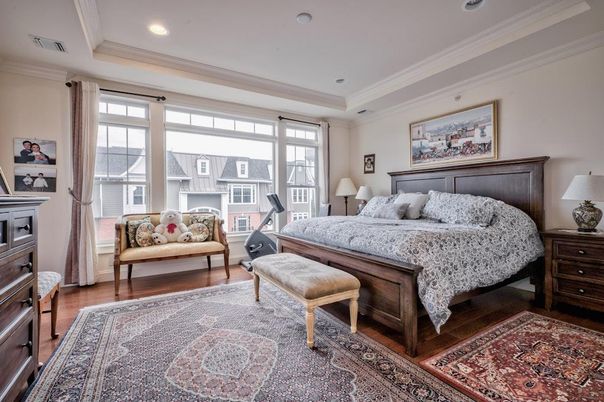 Bedroom, Fitness Equipment, Interior, Recessed Lighting, Wood Texture Flooring