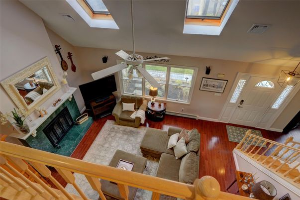 Fireplace, Interior, Living room, Wood Texture Flooring
