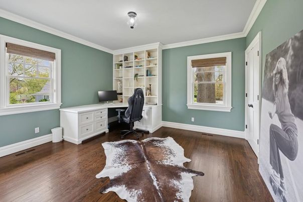 Home Office, Interior, Wood Texture Flooring