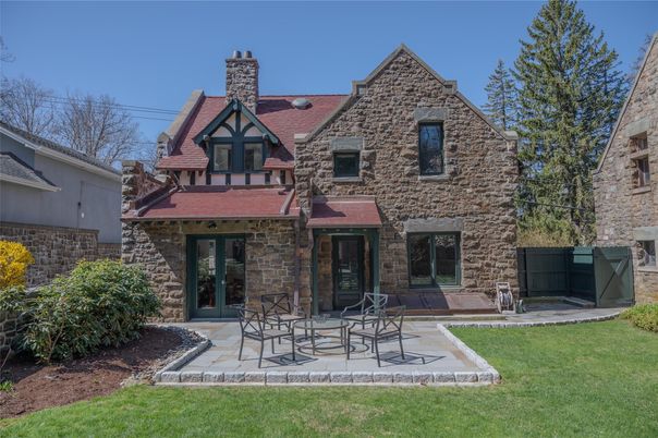 Backyard, Exterior, Facade, Brick Facade, Tudor Revival