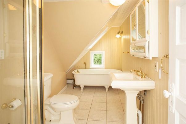 Bathroom, Free Standing Baths, Glass Shower, Interior