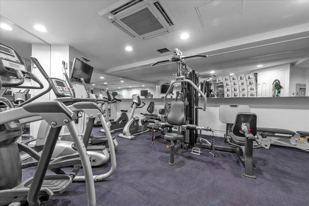 Fitness Equipment, Gym, Interior, Recessed Lighting