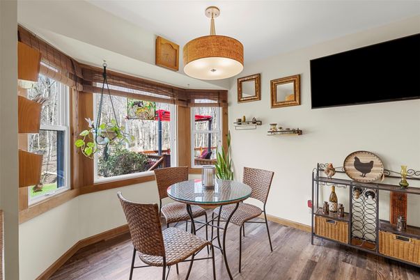Dining room, Interior, Wood Texture Flooring