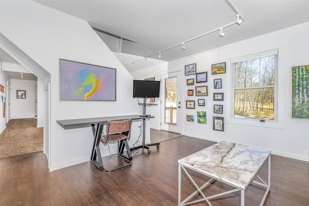 Home Office, Interior, Wood Texture Flooring