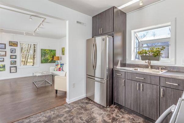 Interior, Kitchen, Wood Texture Flooring