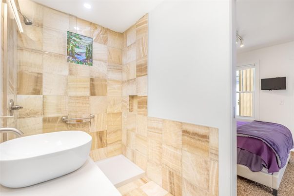 Bathroom, Free Standing Baths, Interior, Recessed Lighting