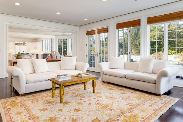 Interior, Kitchen, Living room, Pendant Lights, Recessed Lighting, Wood Texture Flooring