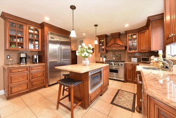 Interior, Kitchen, Pendant Lights, Recessed Lighting, Stainless Steel Appliances