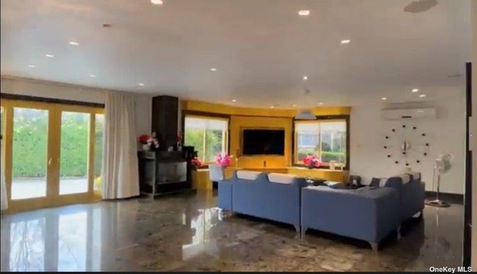 Fireplace, Interior, Living room, Recessed Lighting