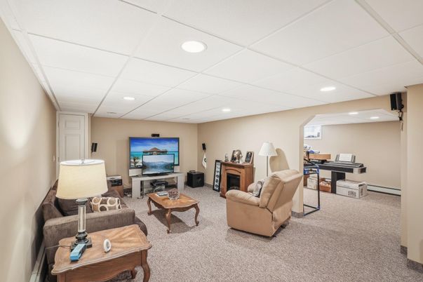 Interior, Living room, Recessed Lighting