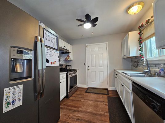 Interior, Kitchen, Wood Texture Flooring