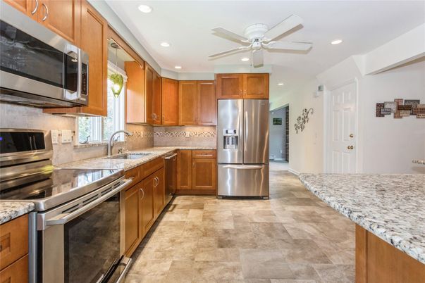 Interior, Kitchen, Recessed Lighting, Stainless Steel Appliances