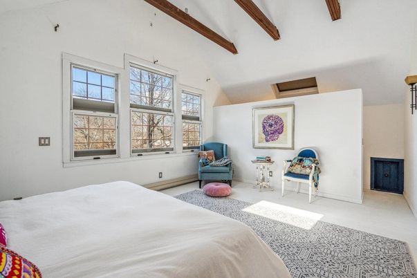 Bedroom, Interior, Wooden Beams