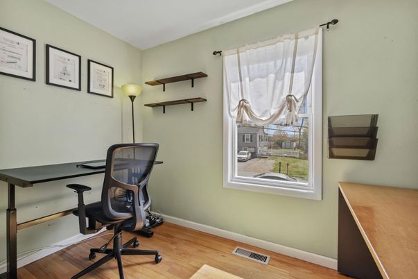 Home Office, Interior, Wood Texture Flooring