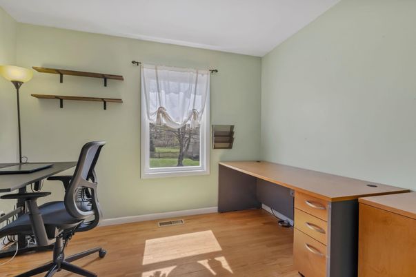 Home Office, Interior, Wood Texture Flooring