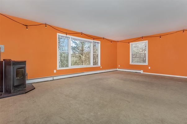 Empty room, Fireplace, Interior