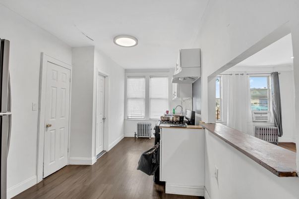 Interior, Kitchen, Wood Texture Flooring