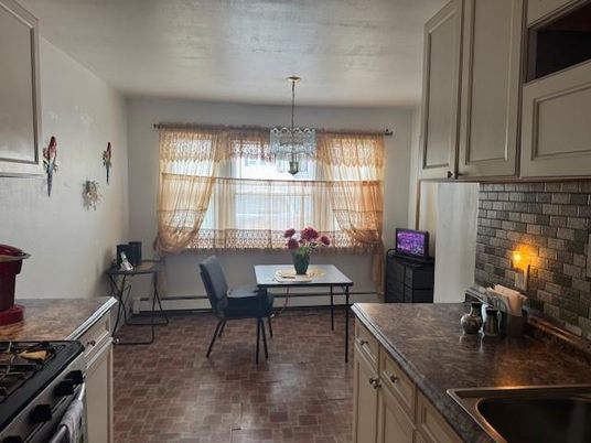 Chandelier, Dining room, Interior, Kitchen