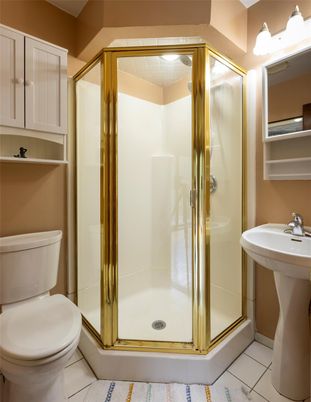 Bathroom, Glass Shower, Interior