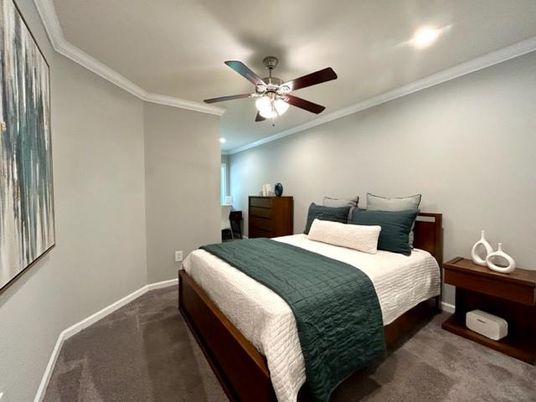 Bedroom, Interior, Recessed Lighting