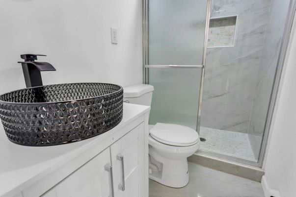 Bathroom, Glass Shower, Interior