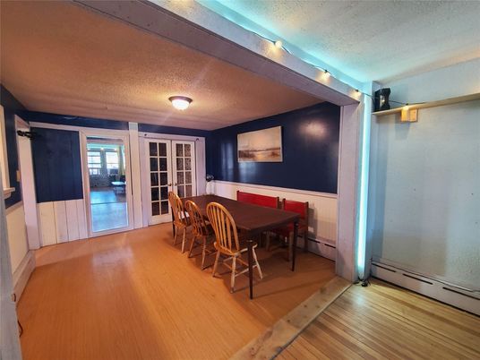 Dining room, Interior, Wood Texture Flooring