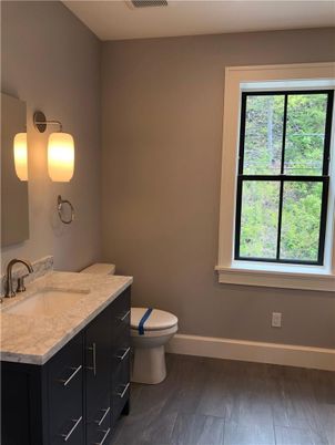 Bathroom, Interior, Wood Texture Flooring