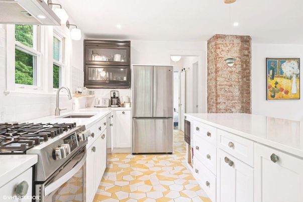 Interior, Kitchen, Recessed Lighting, Stainless Steel Appliances