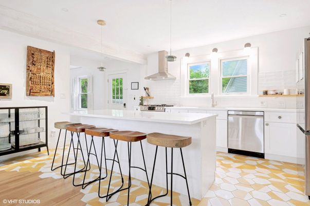 Interior, Kitchen, Pendant Lights, Recessed Lighting, Stainless Steel Appliances