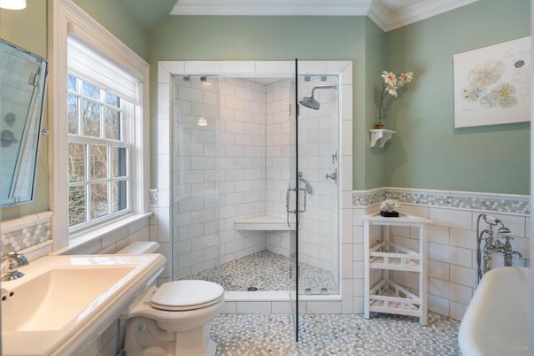 Bathroom, Glass Shower, Interior