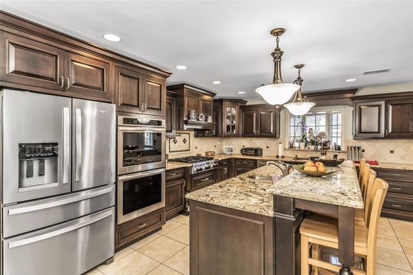 Interior, Kitchen, Pendant Lights, Recessed Lighting, Stainless Steel Appliances