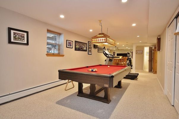 Billiard Table, Fitness Equipment, Game Room, Interior, Pendant Lights, Recessed Lighting