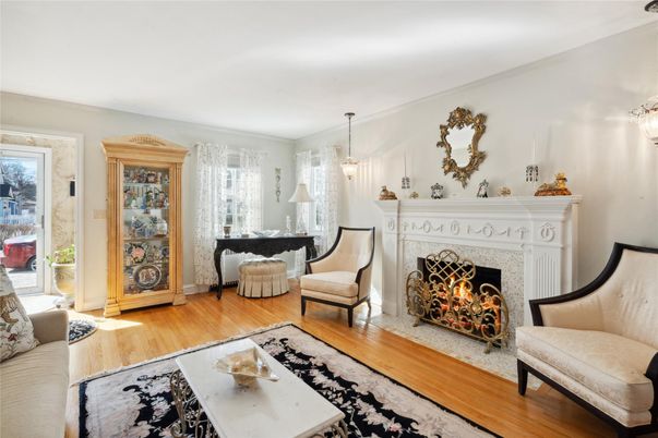 Fireplace, Interior, Living room, Pendant Lights, Wood Texture Flooring
