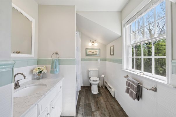 Bathroom, Interior, Wood Texture Flooring