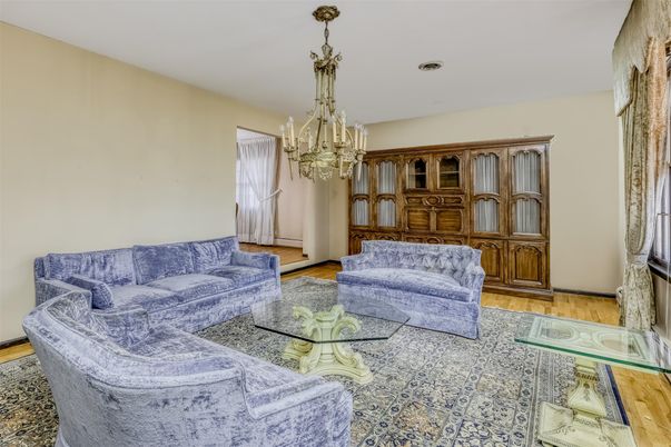 Chandelier, Interior, Living room, Wood Texture Flooring