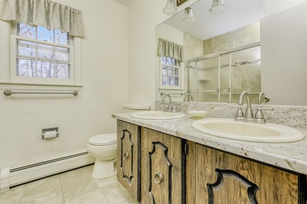 Bathroom, Dual Sink Vanities, Glass Shower, Interior