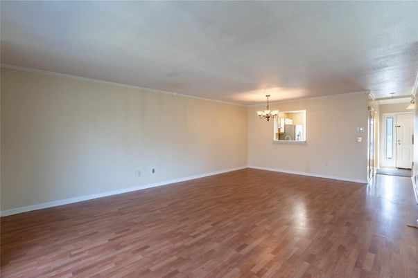 Chandelier, Empty room, Interior, Wood Texture Flooring