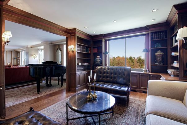 Interior, Living room, Piano, Recessed Lighting, Wood Texture Flooring