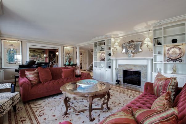 Fireplace, Interior, Living room, Pendant Lights, Piano