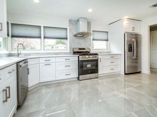 Interior, Kitchen, Recessed Lighting, Stainless Steel Appliances
